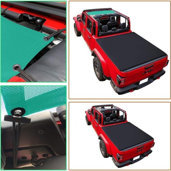 Shadeidea JT Sunshade for‎ Jeep Gladiator (2018-Current) Tiff Blue - Picture 10 of 13